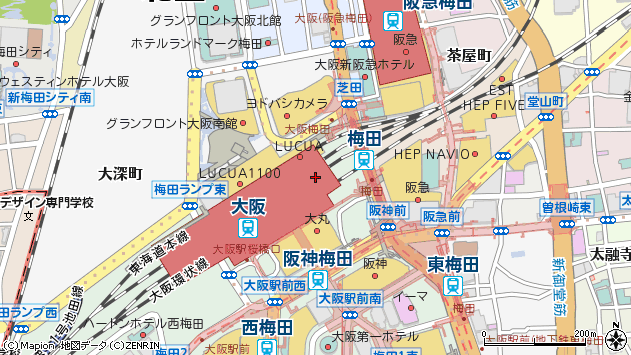 大阪駅周辺マップ